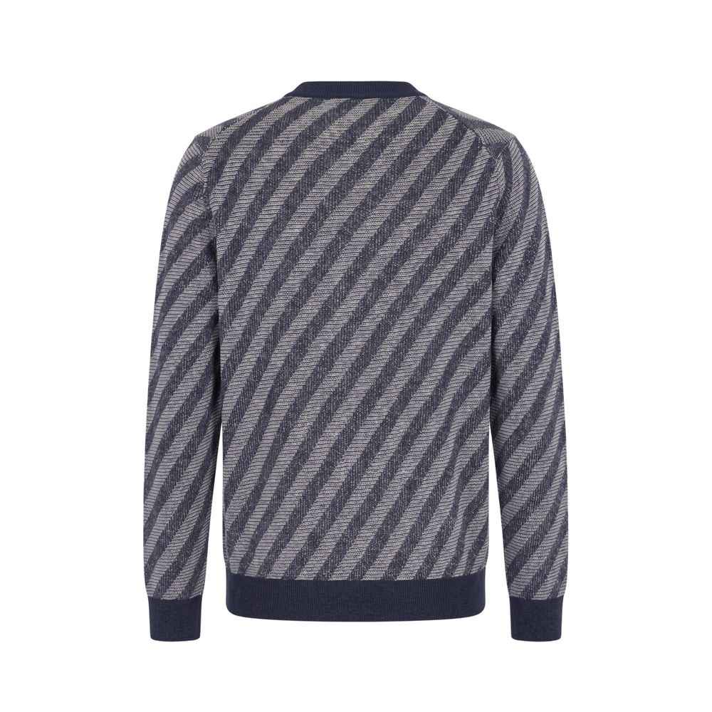 Blue Linen Men Cardigan