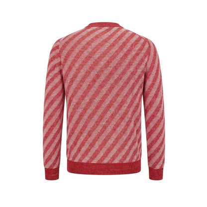 Red Linen Men Cardigan