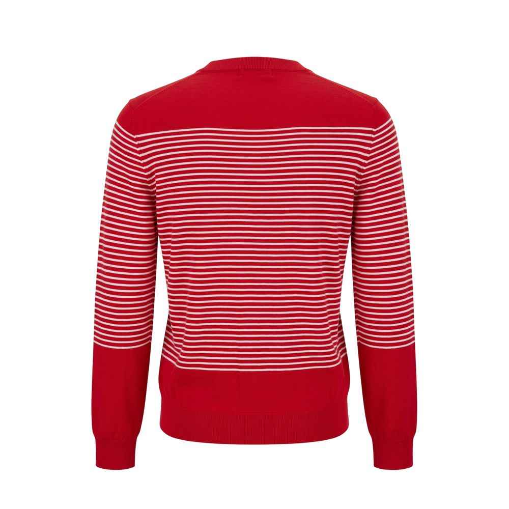 Red Cotton Men Sweater