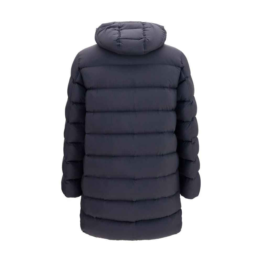 Black Polyamide Full-Length Jacket