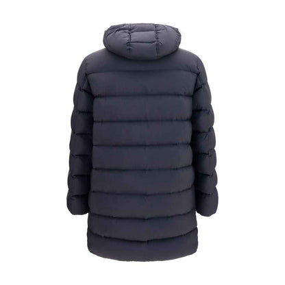 Black Polyamide Full-Length Jacket