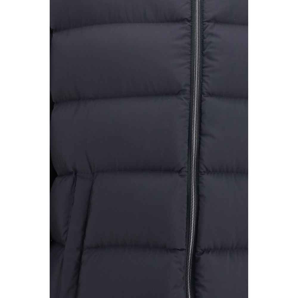 Black Polyamide Full-Length Jacket