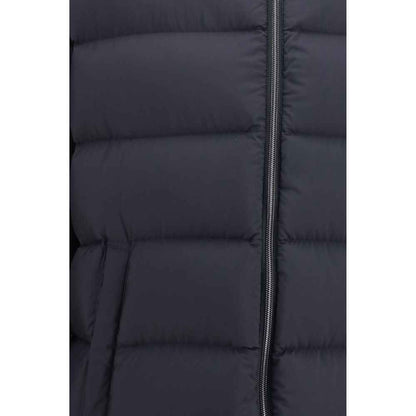 Black Polyamide Full-Length Jacket