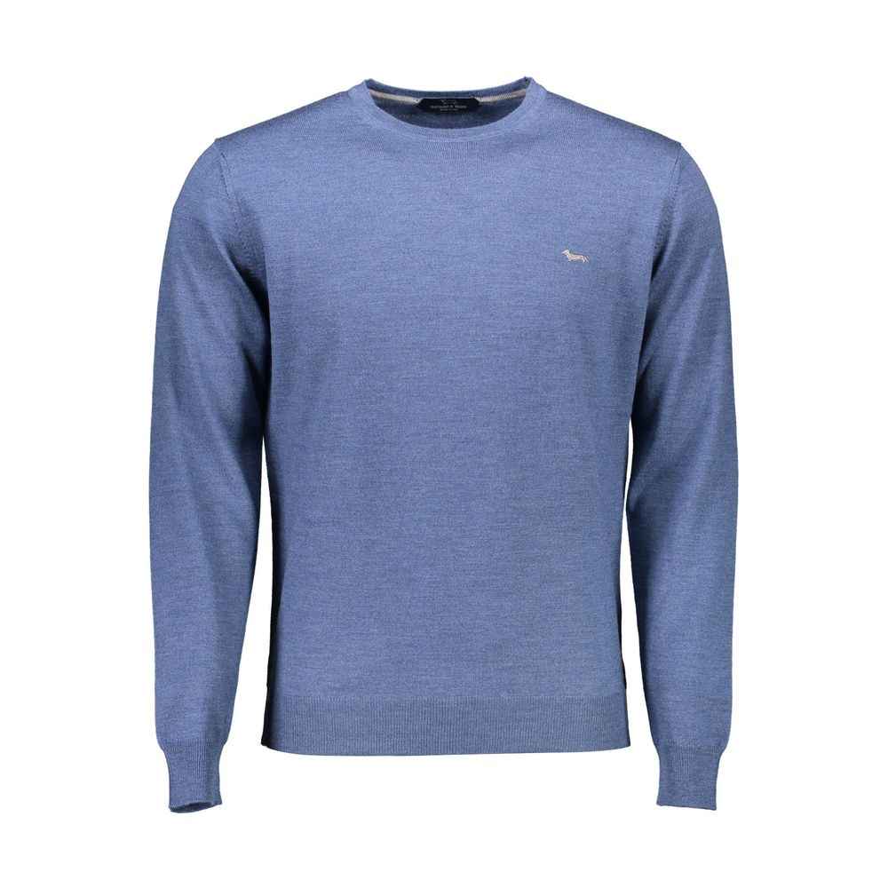 Blue Wool Men Sweater