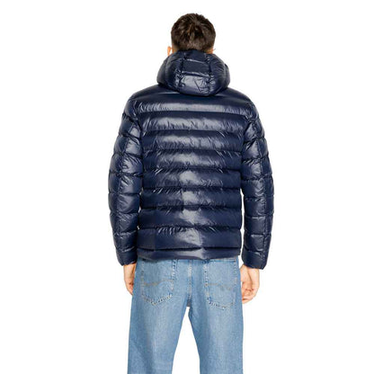 Blue Polyester Shell Jacket