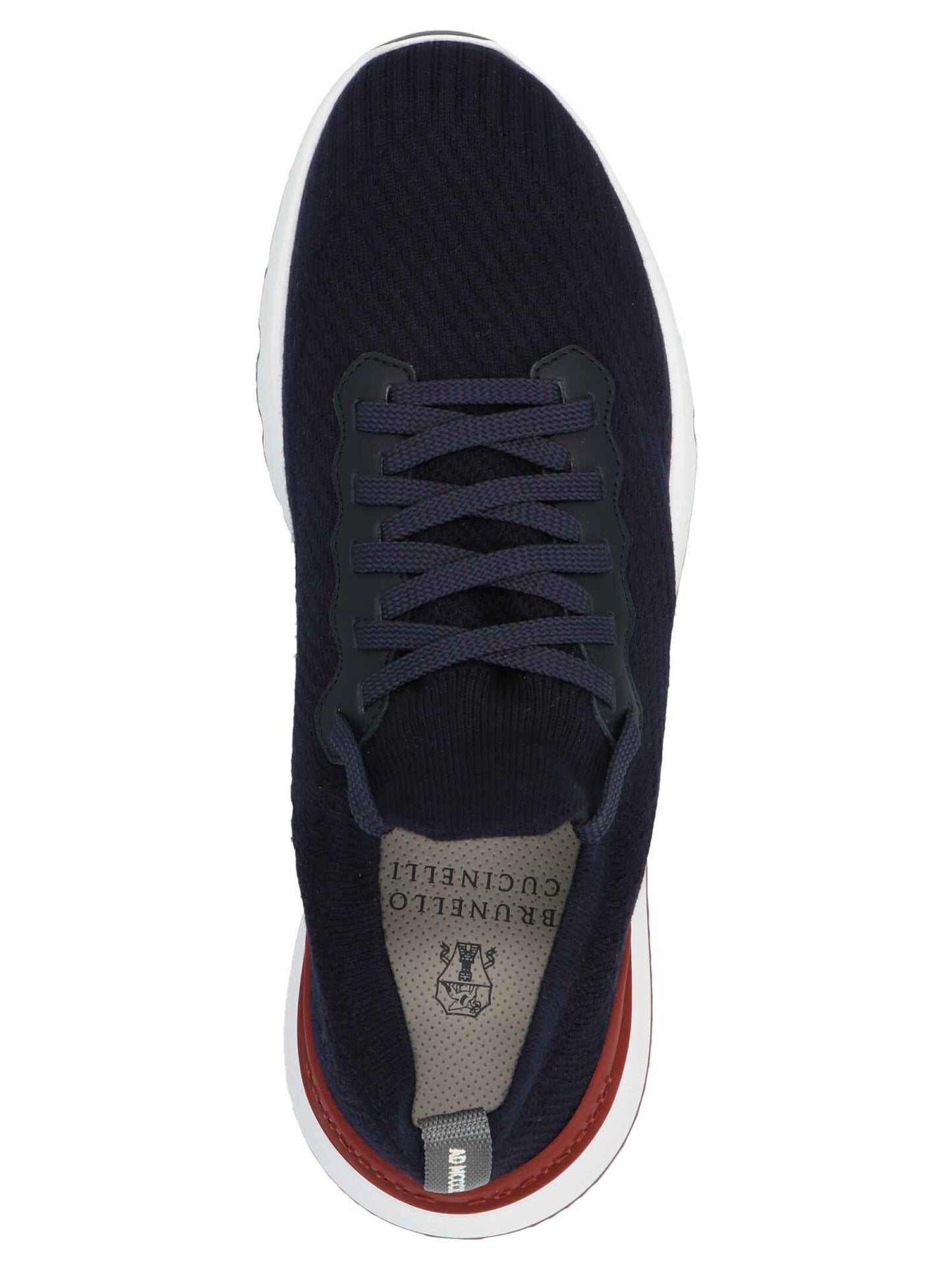 Blue Polyethylene Athletic Sneakers