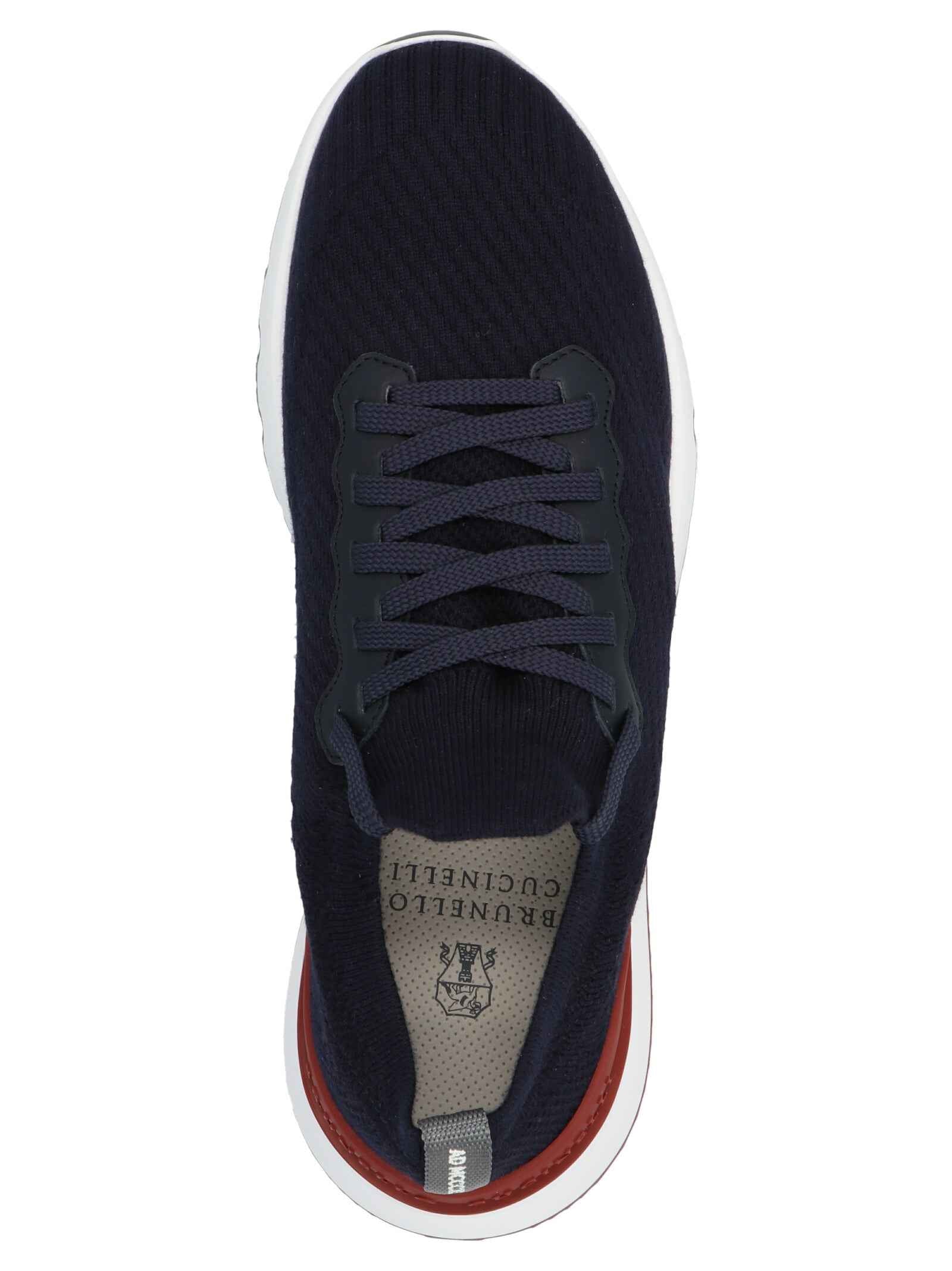 Blue Polyethylene Athletic Sneakers