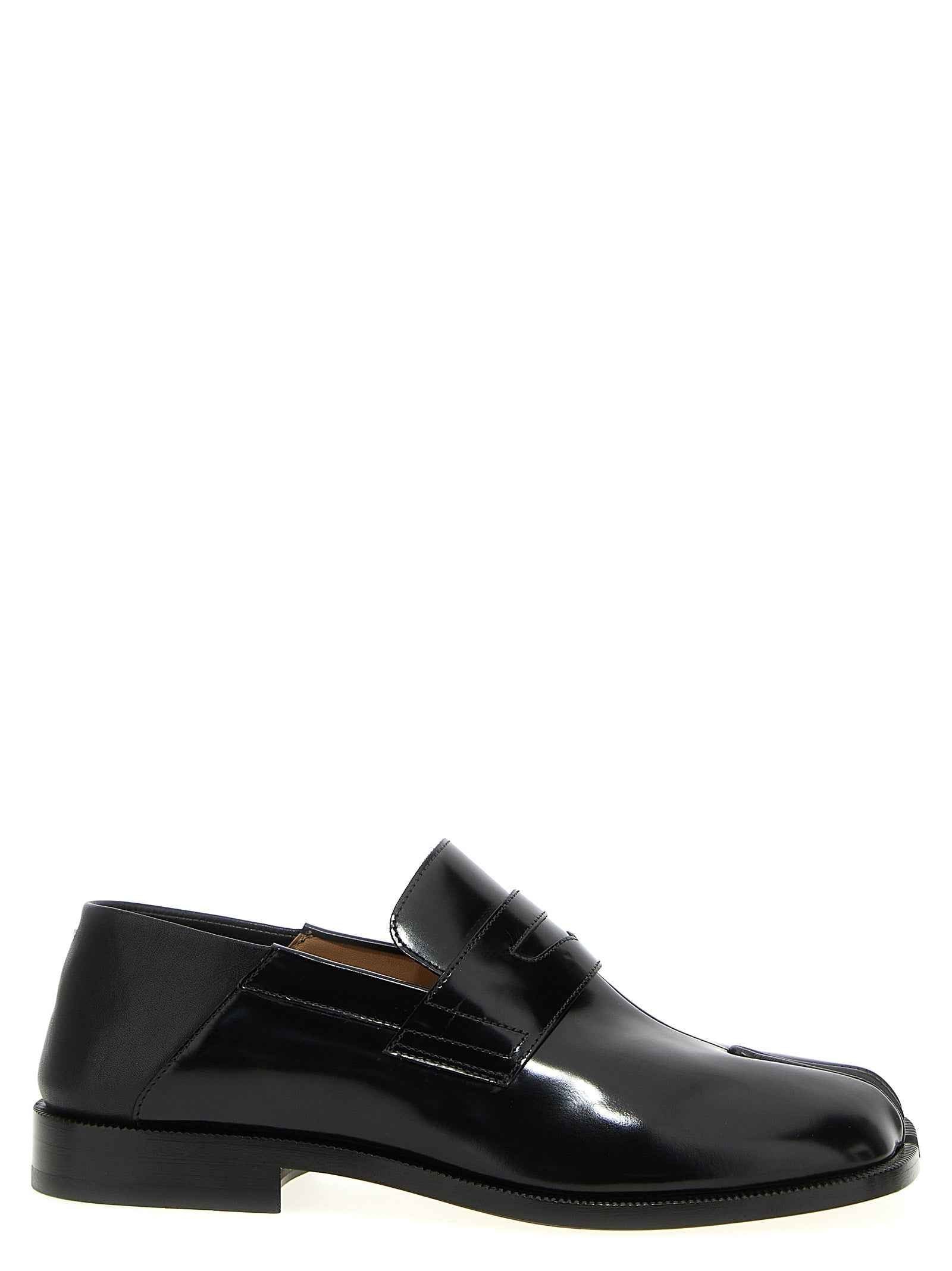 Black Calfskin Slip-On Loafers