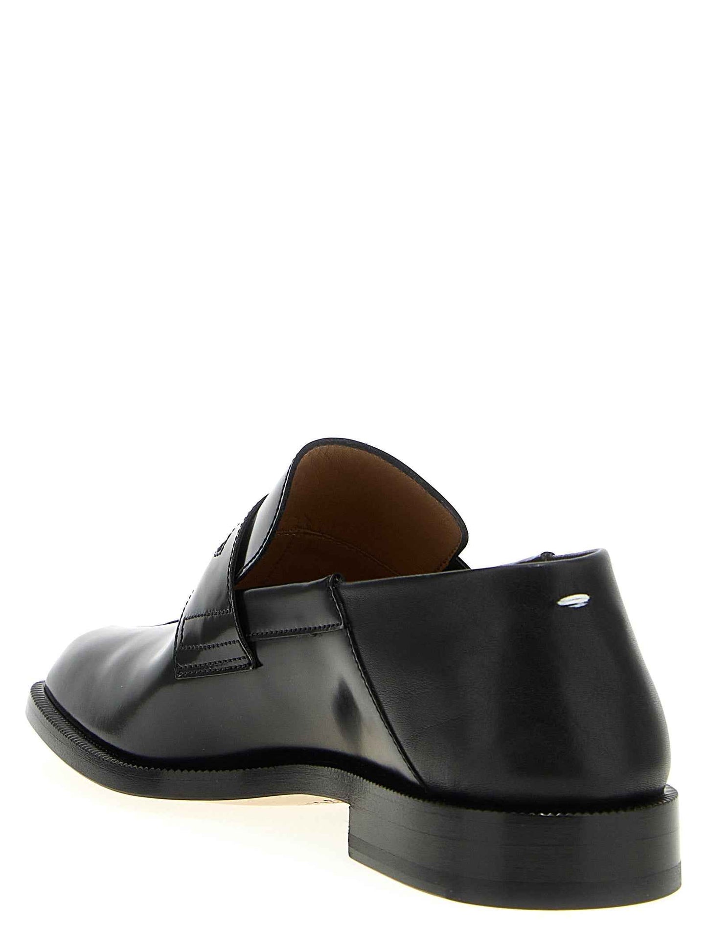 Black Calfskin Slip-On Loafers