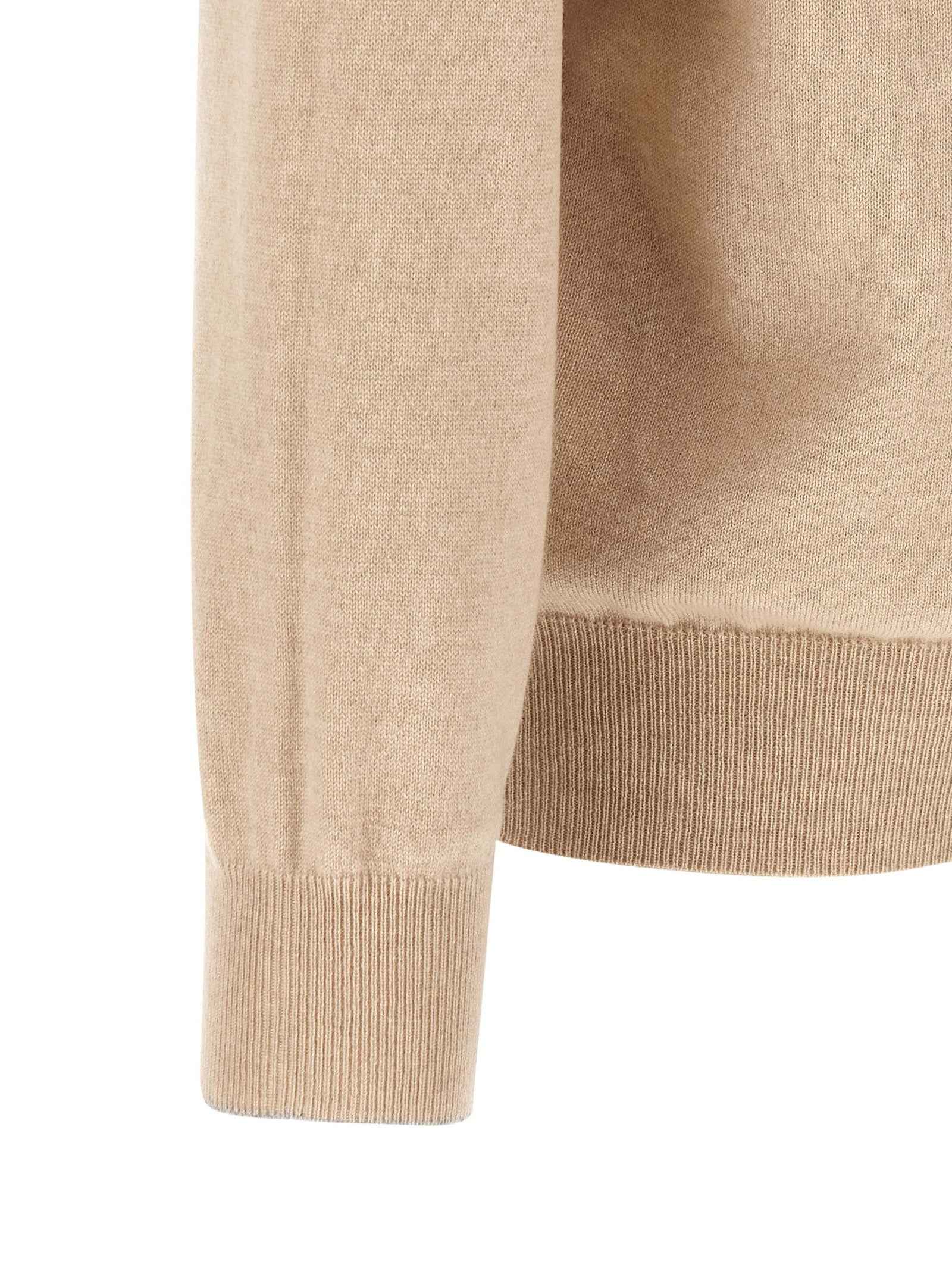 Beige Cashmere Cardigan