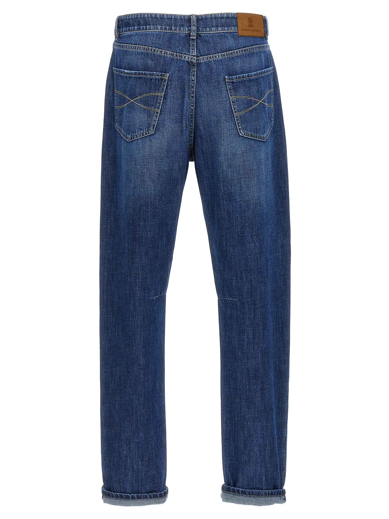 Blue Cotton Relaxed Fit Jeans