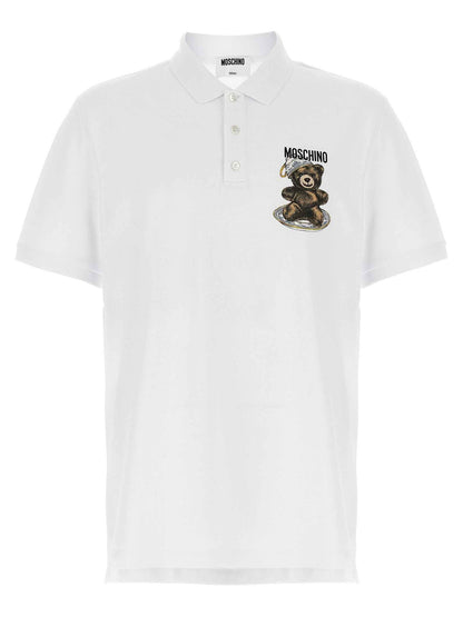 White Cotton Polo Shirt