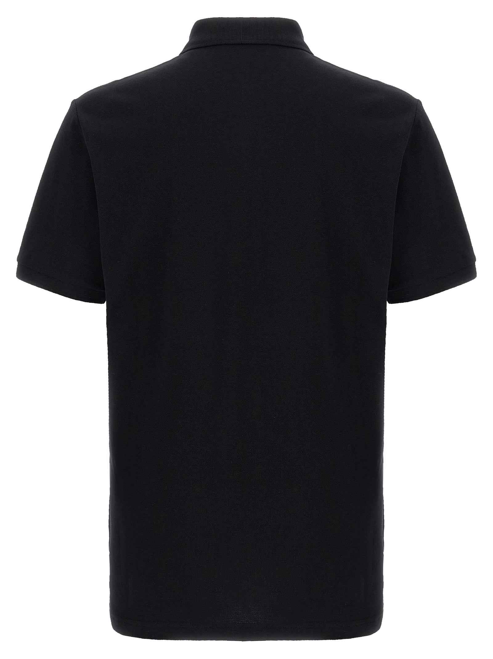 Black Cotton Polo Shirt