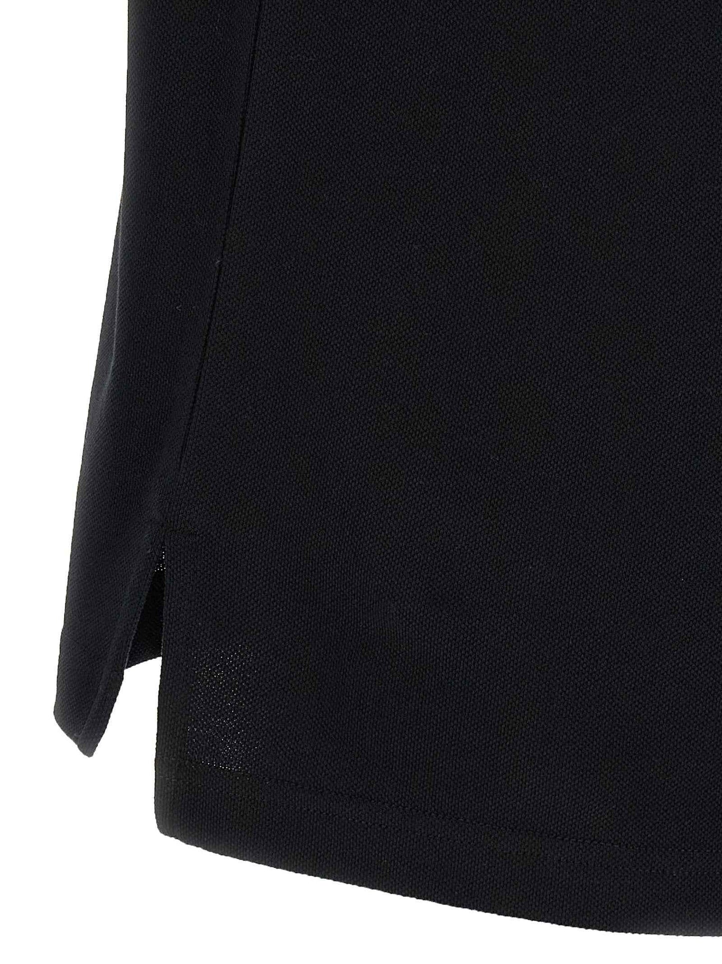 Black Cotton Polo Shirt