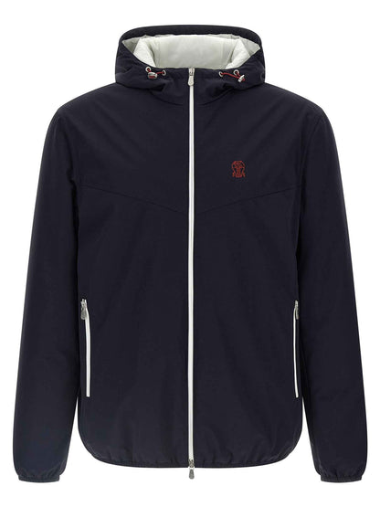 Blue Polyamide Shell Jacket