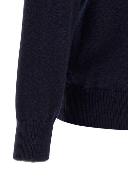 Blue Cashmere Cardigan