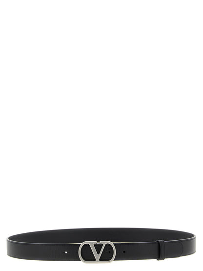 Black Calfskin Regular Belt