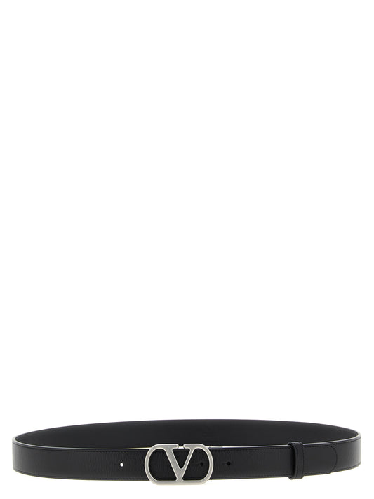 Black Calfskin Regular Belt