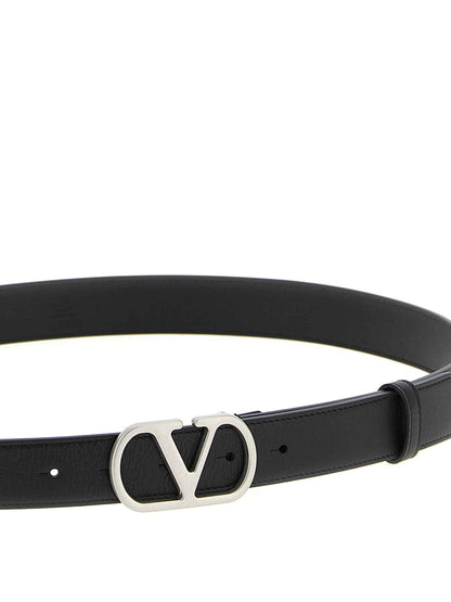 Black Calfskin Regular Belt