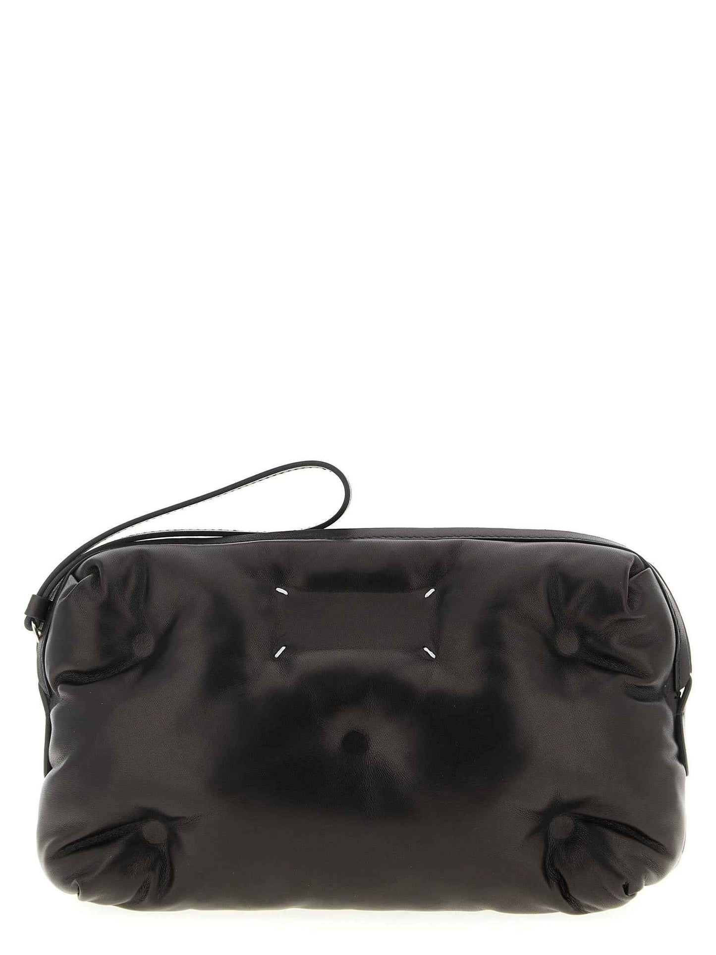 Black Lambskin Crossbody Bag