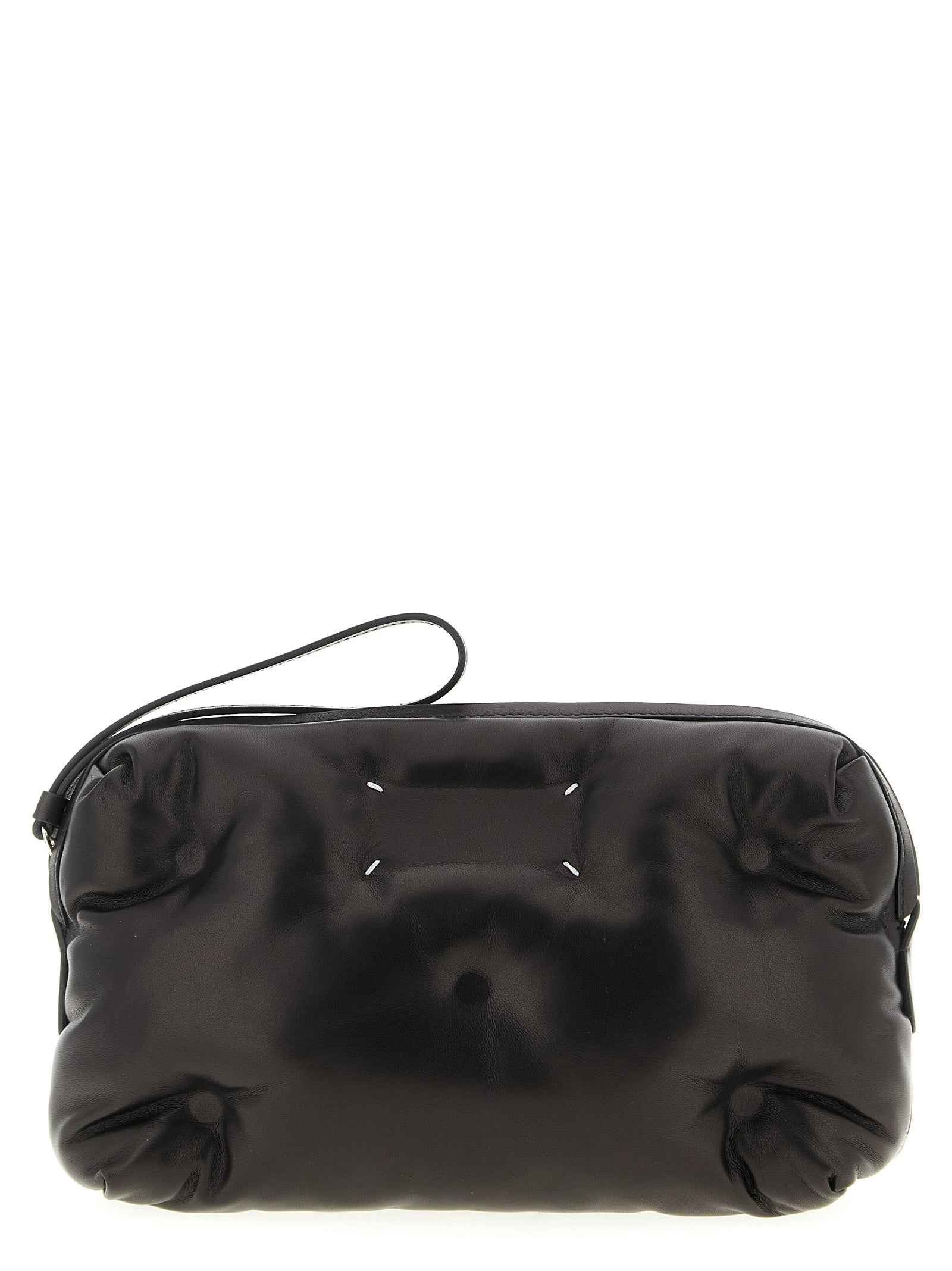 Black Lambskin Crossbody Bag