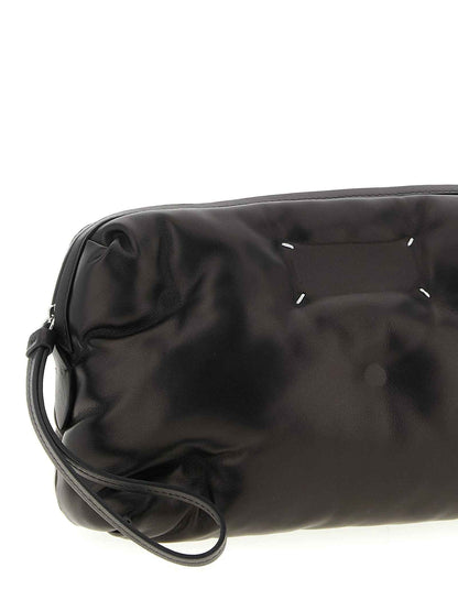 Black Lambskin Crossbody Bag