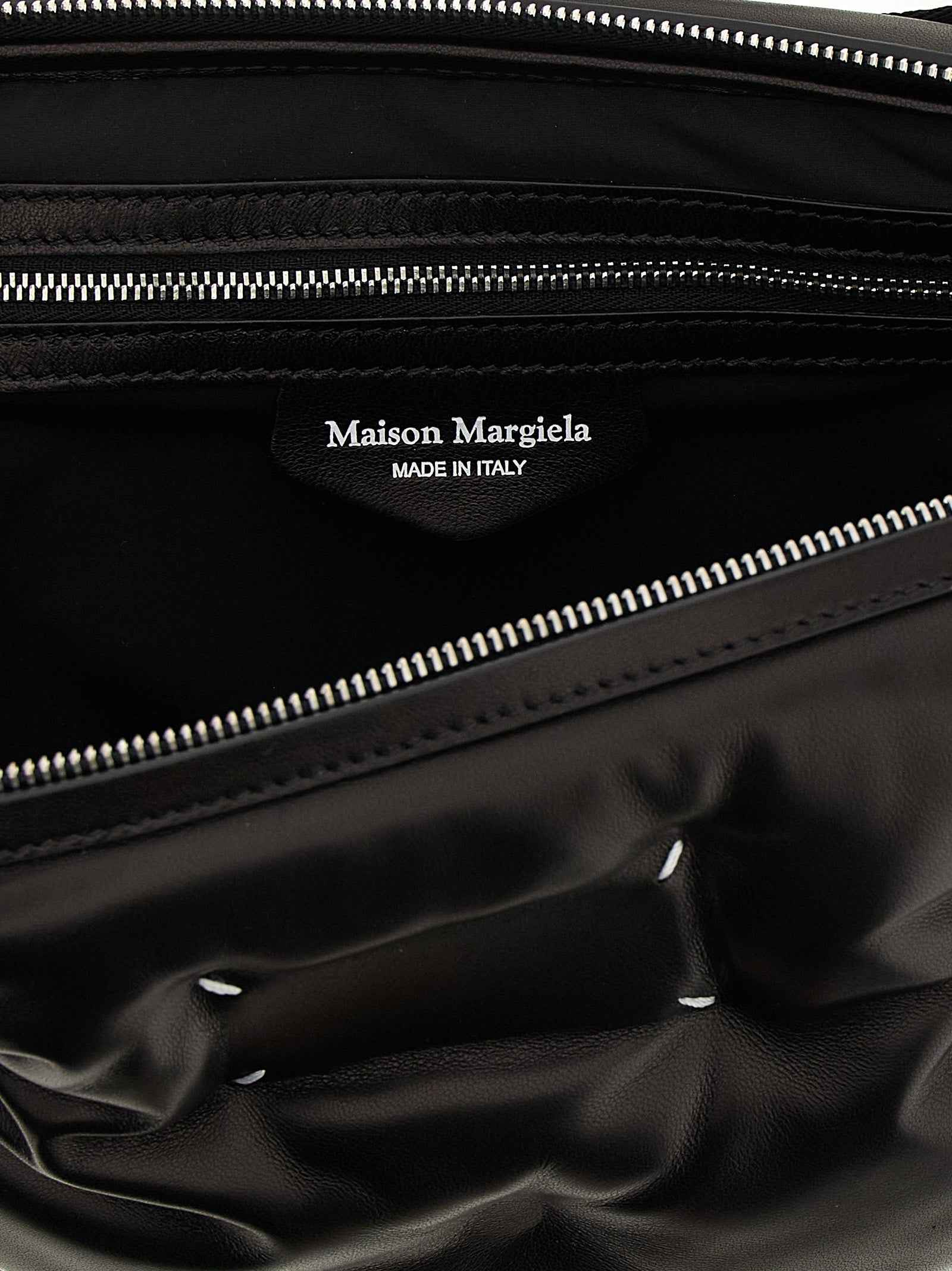Black Lambskin Crossbody Bag