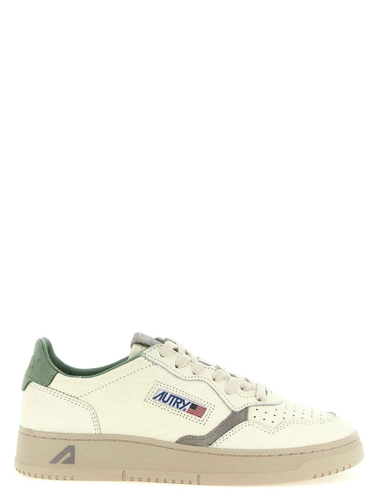 Bicolor Cowhide Low Top Sneakers