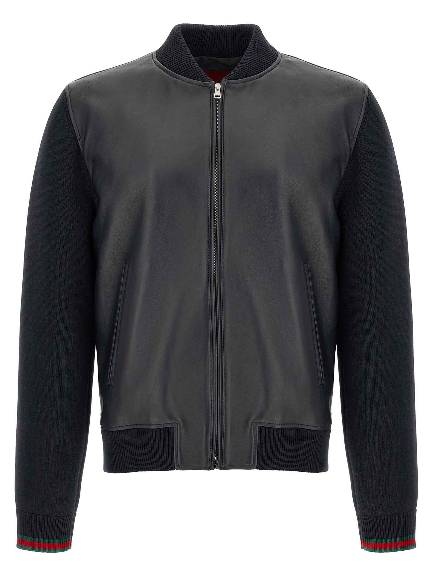 Blue Lamb Leather Leather Jacket