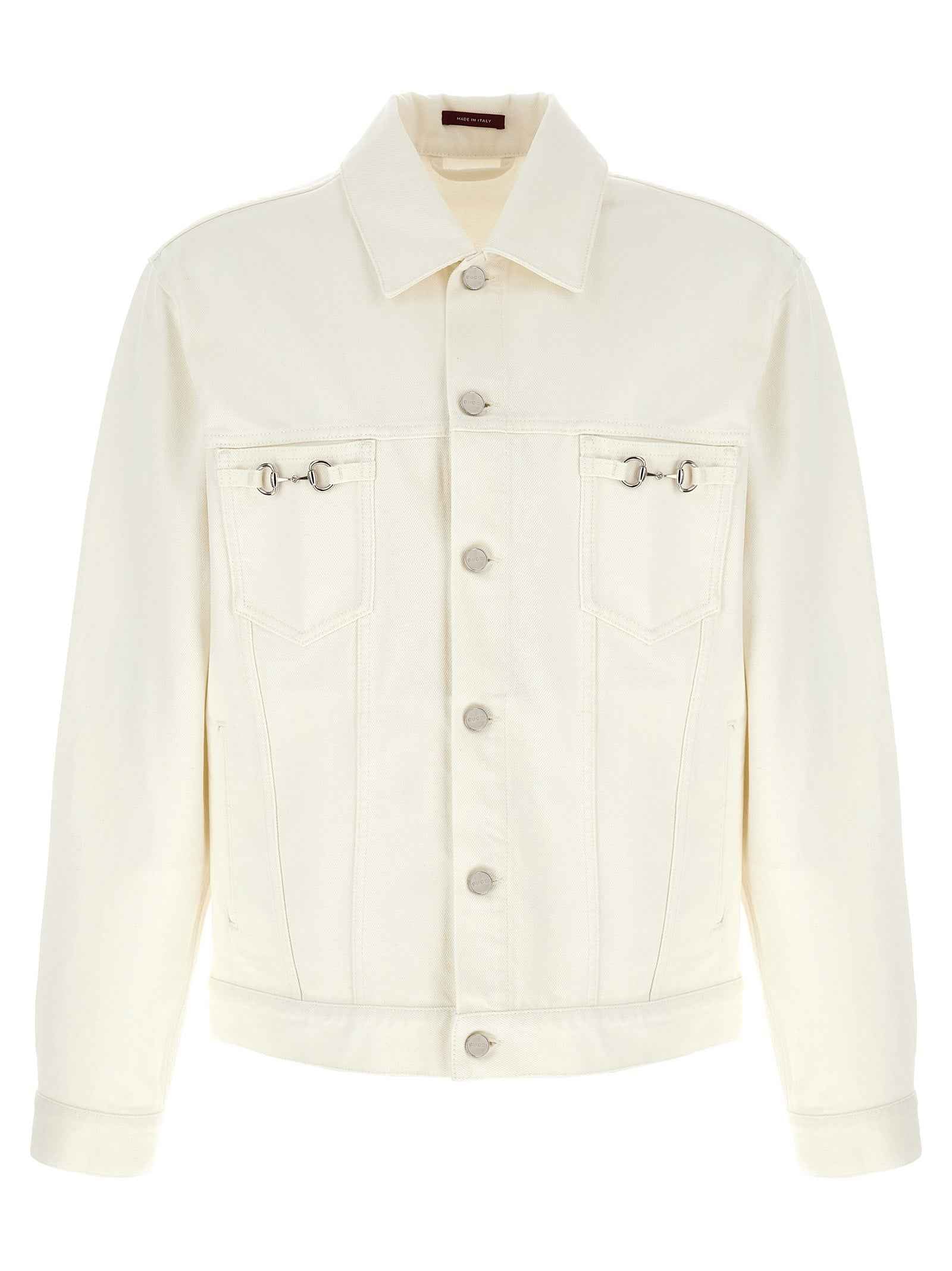 White Cotton Denim Jacket