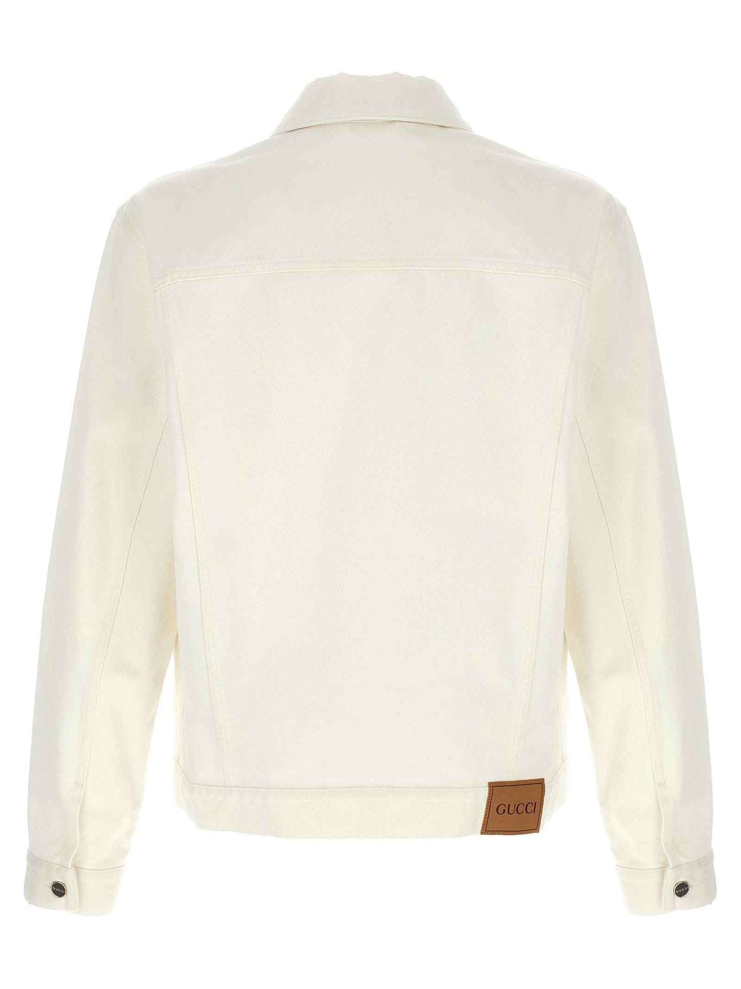 White Cotton Denim Jacket