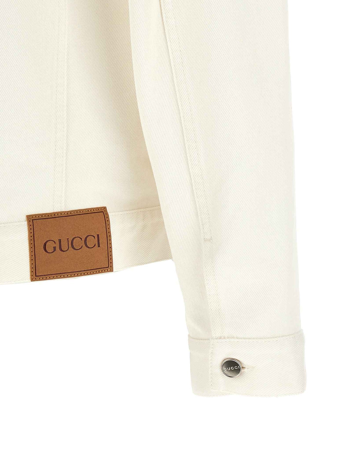 White Cotton Denim Jacket