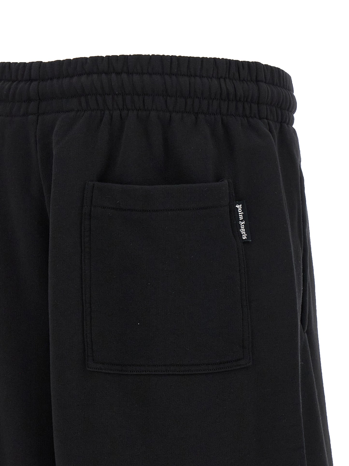 Black Cotton Bermuda Shorts