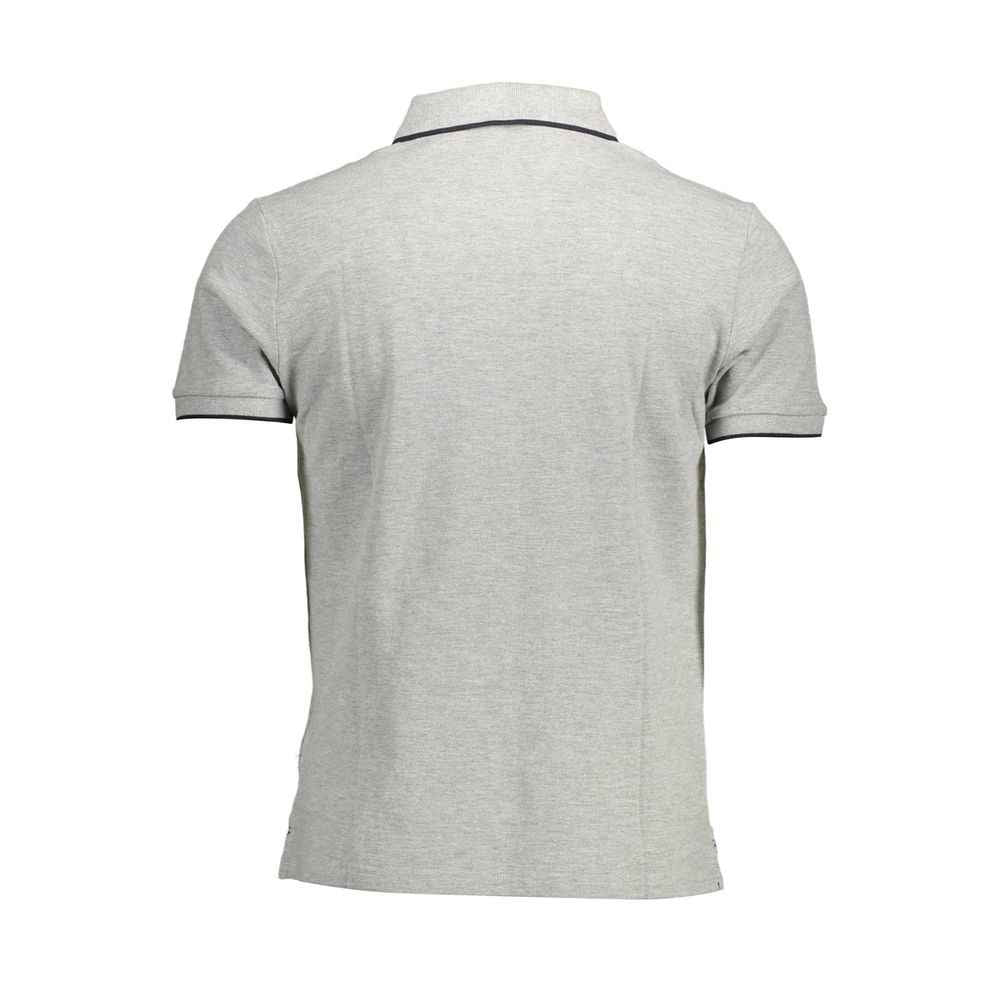 "Grigio Cotton Men Polo Shirt"