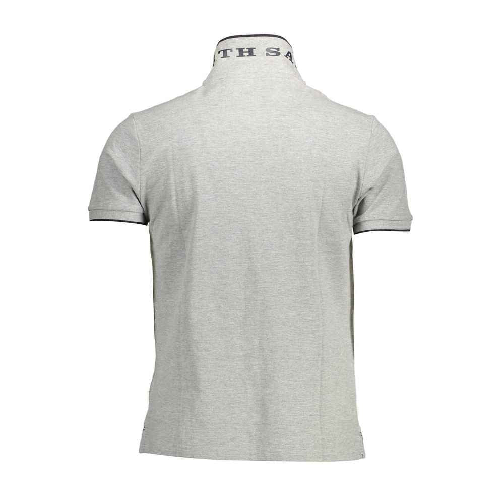 "Grigio Cotton Men Polo Shirt"
