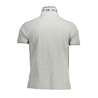 "Grigio Cotton Men Polo Shirt"