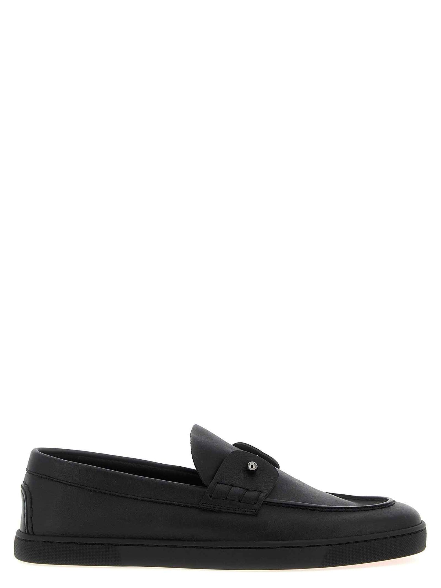 Black Calfskin Slip-On Loafers