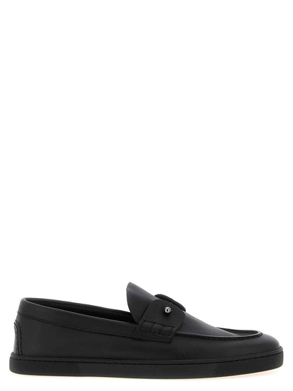 Black Calfskin Slip-On Loafers