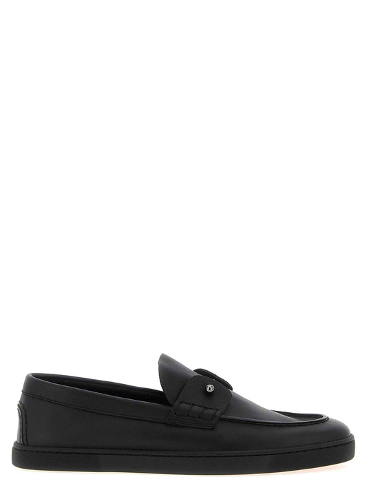 Black Calfskin Slip-On Loafers