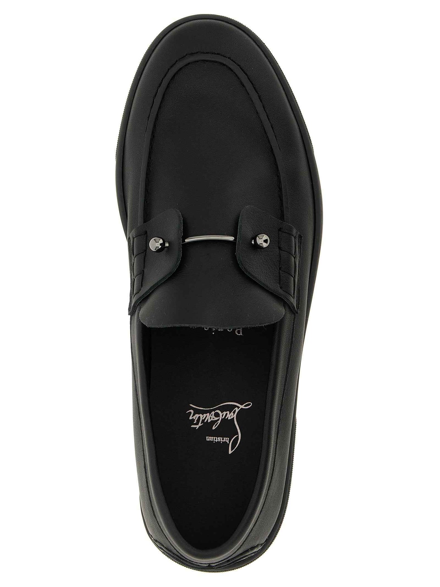 Black Calfskin Slip-On Loafers