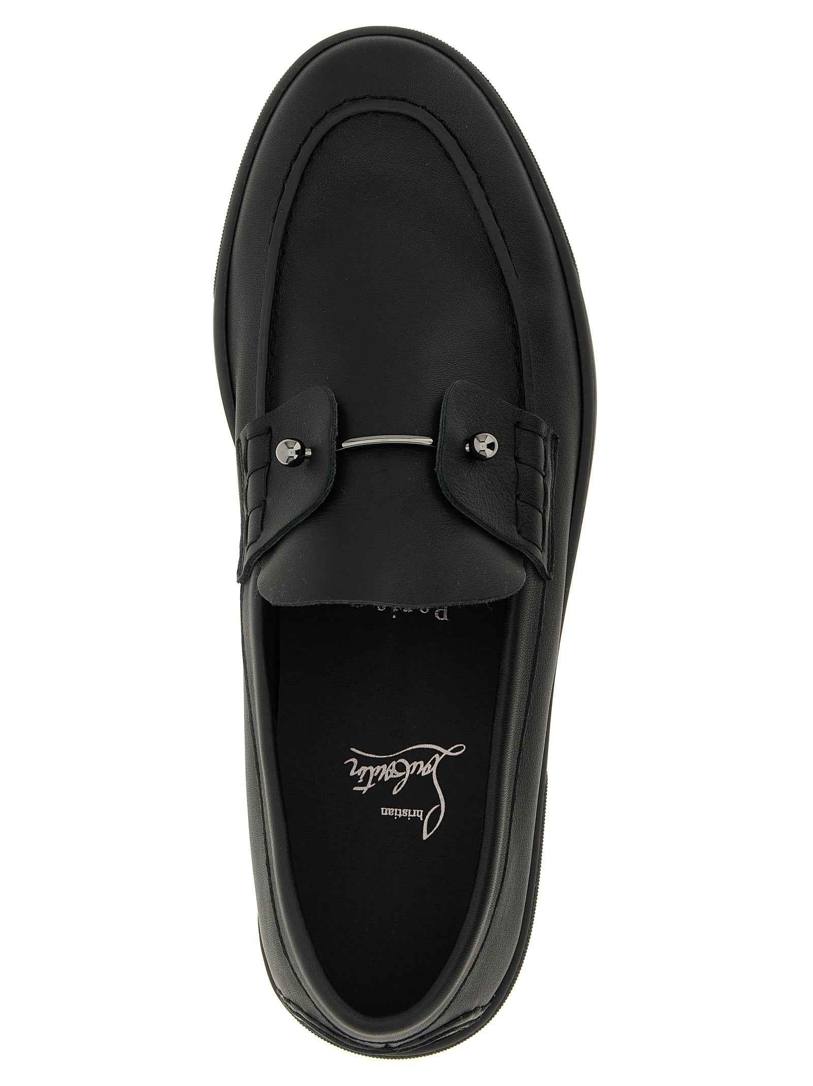 Black Calfskin Slip-On Loafers