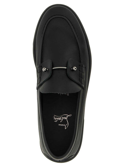 Black Calfskin Slip-On Loafers