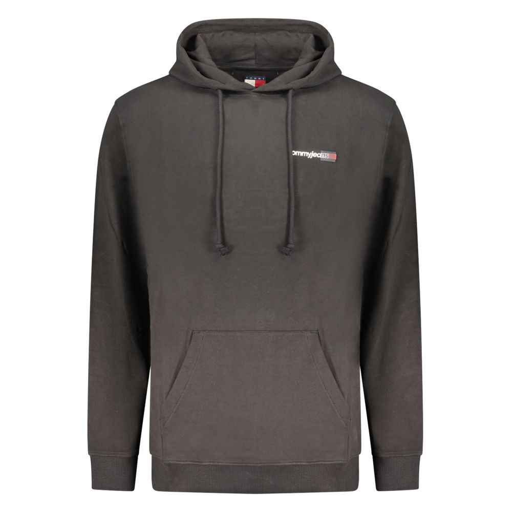 Black Cotton Men's Sweatshirt