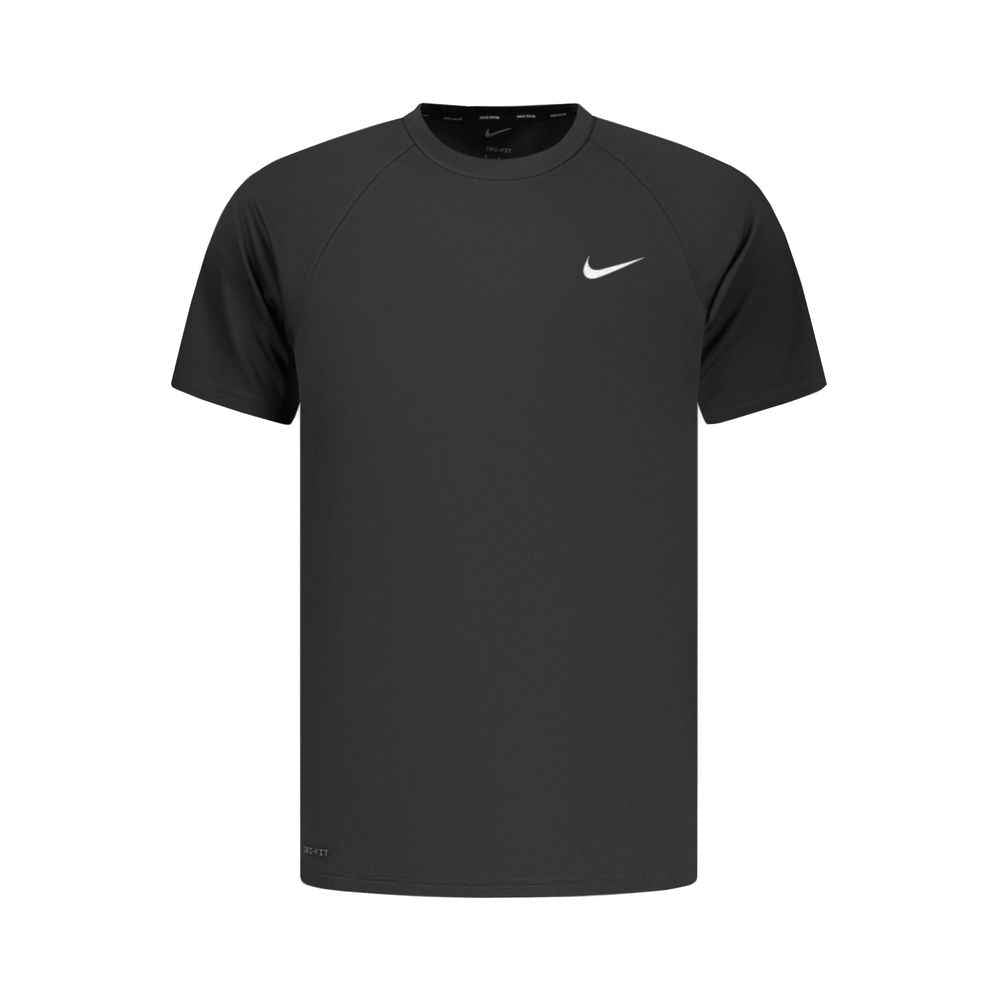 Black Polyester Men's T-Shirt