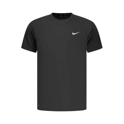 Black Polyester Men's T-Shirt
