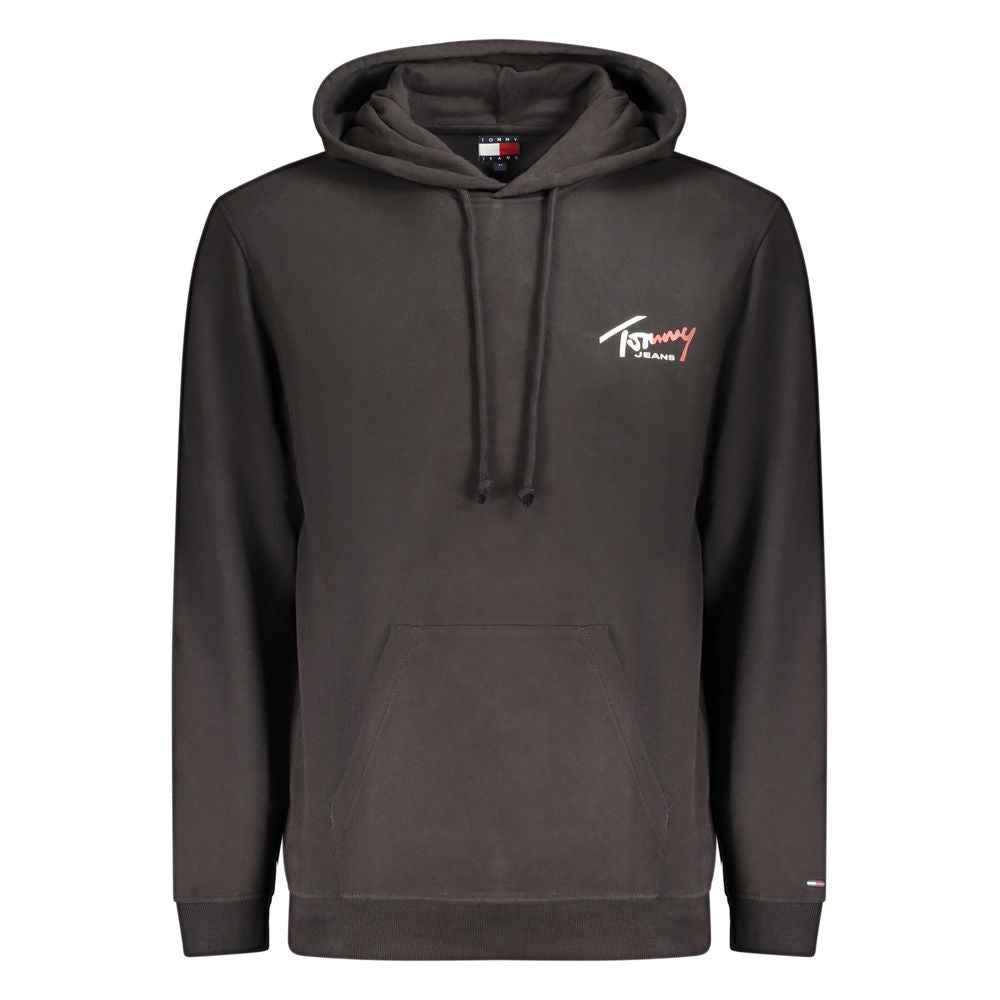 Black Cotton Men's Sweatshirt