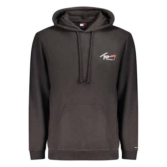 Black Cotton Men's Sweatshirt