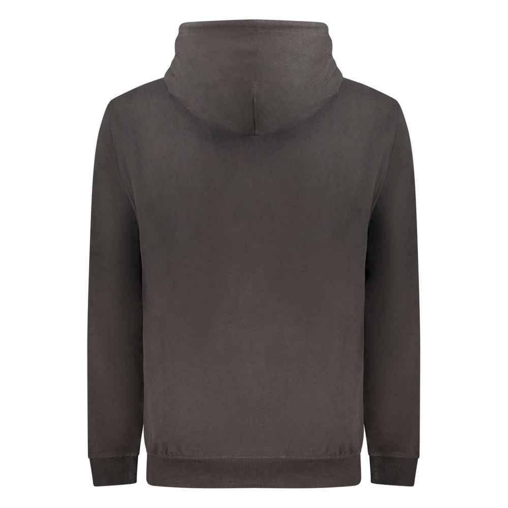 Black Cotton Men's Sweatshirt