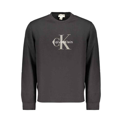 Black Cotton Mens Sweatshirt