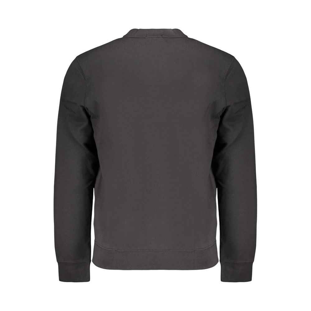 Black Cotton Mens Sweatshirt